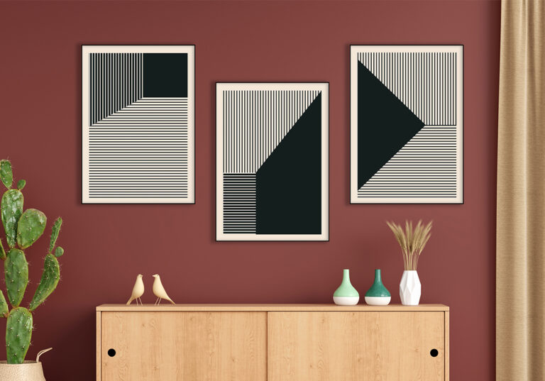Minimalistische Line-Art-Illustration im modernen Stil
