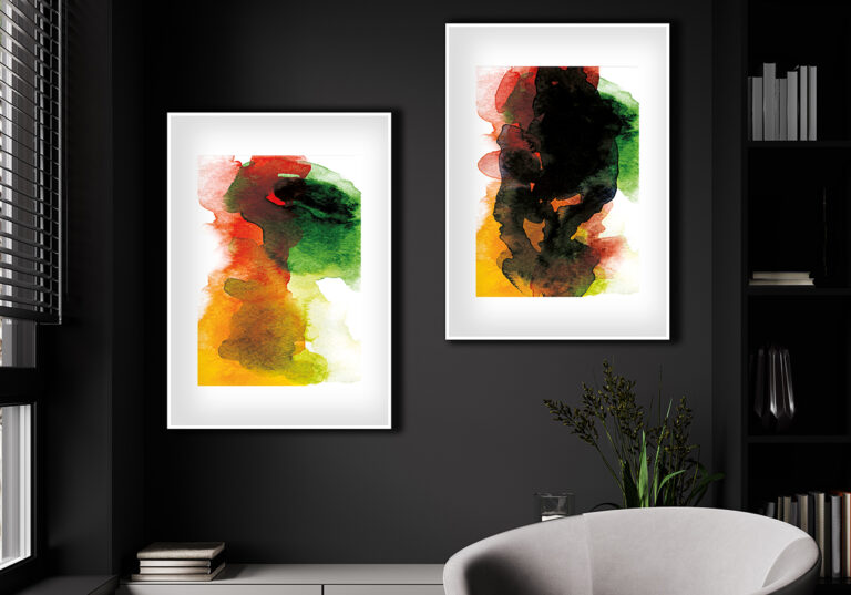 Leuchtendes abstraktes Aquarell