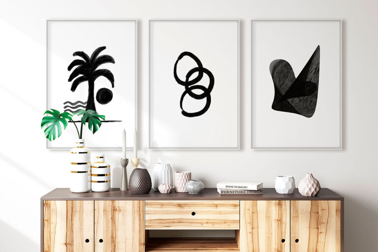 Minimalistische Palmenillustration