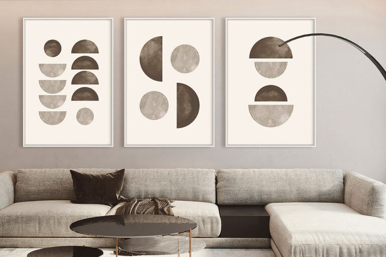 Minimalistische, moderne geometrische Kunst