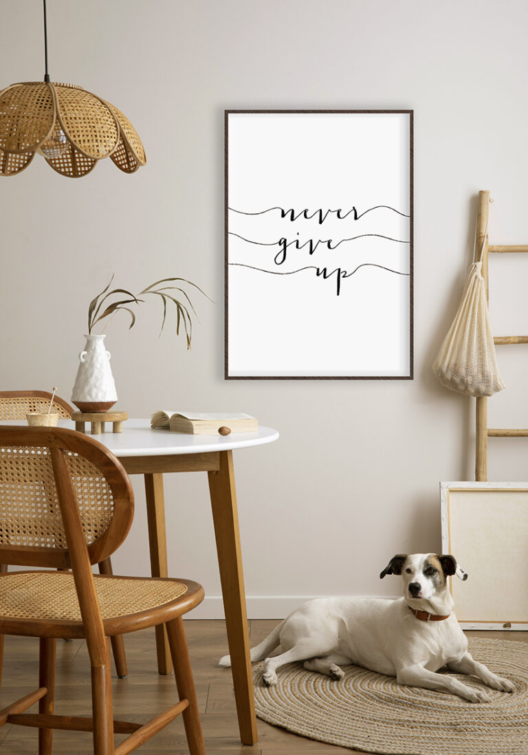 Inspirierende Kalligrafie: Motivierendes Lettering für Ihre Räume