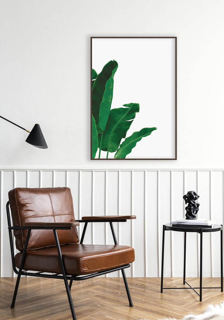 Tropische Bananenblätter: botanische Kunst für exotisches Ambiente