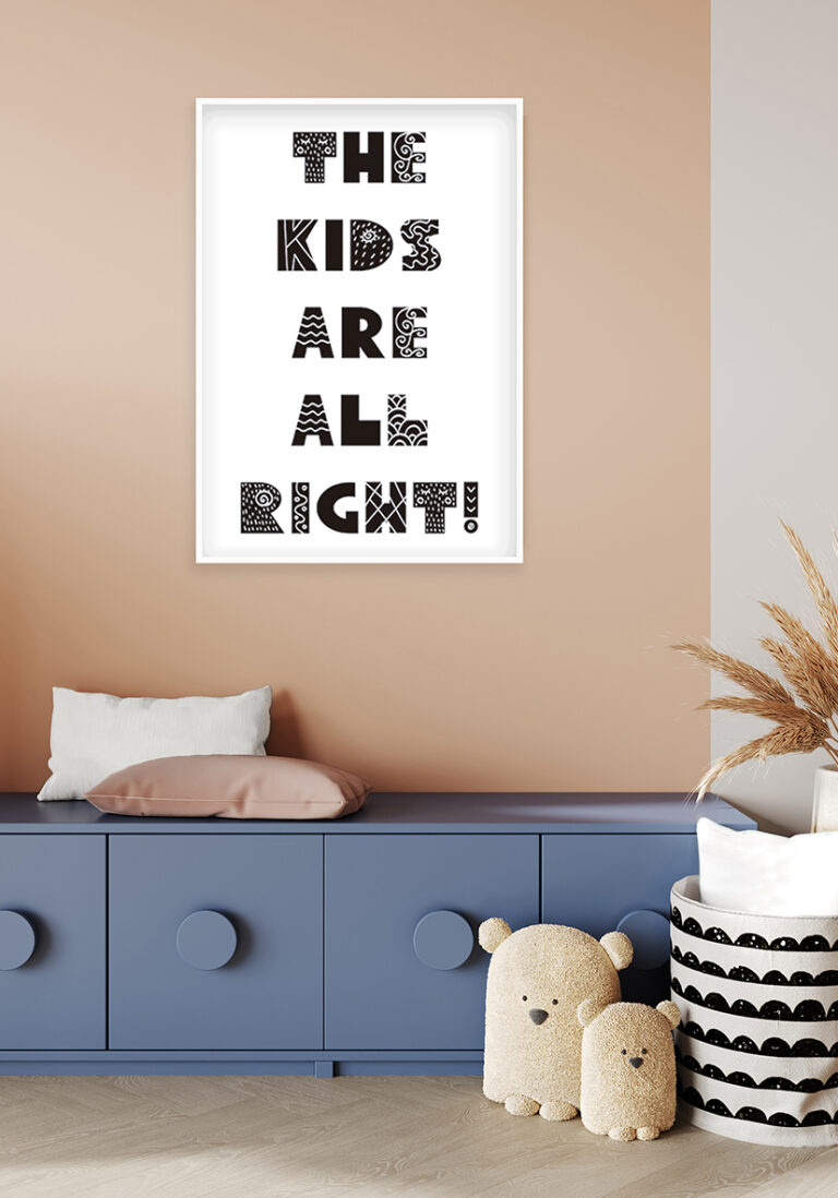 Poster mit künstlerischer Typografie: originelles, kreatives Design