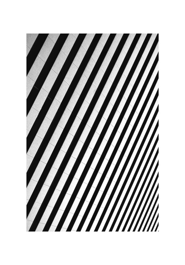 Abstrakte Geometrie: Modernes Design in Schwarz-Weiß