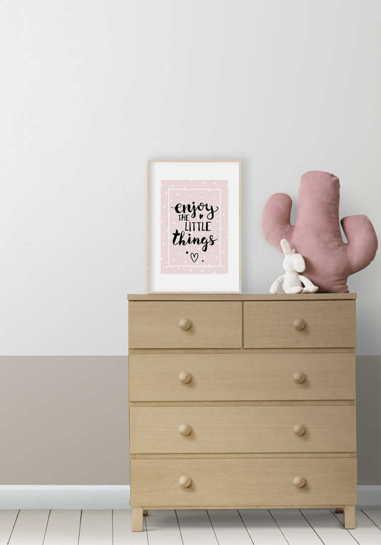 Inspirierende Typografie mit Punkten: fröhliches, positives Design