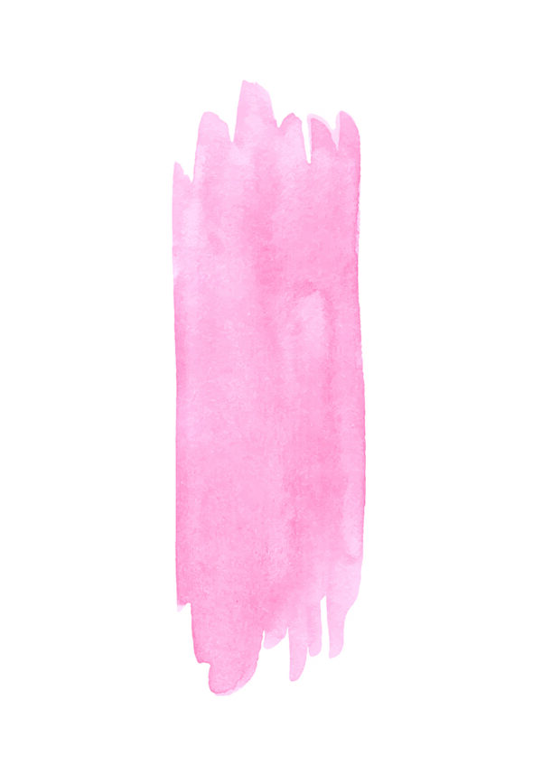 Abstrakter Strich in rosa Aquarell
