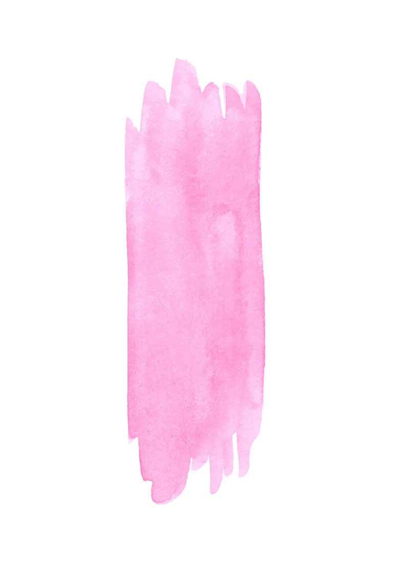 Abstrakter Strich in rosa Aquarell
