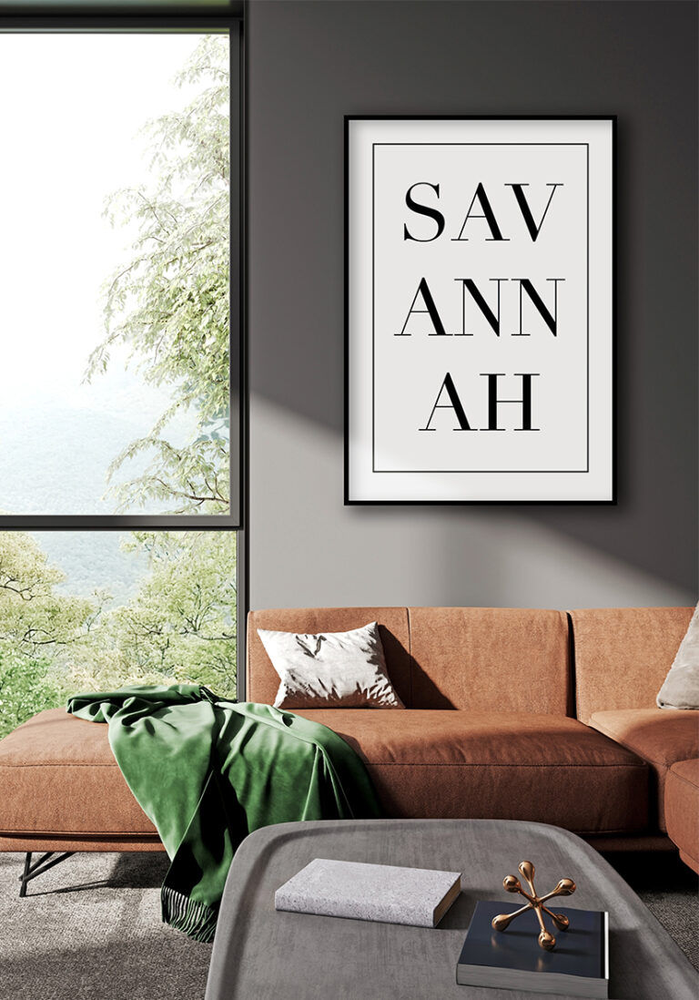 Minimalistisches typografisches Werk