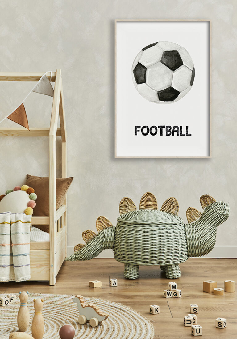 Aquarell eines Fußballs