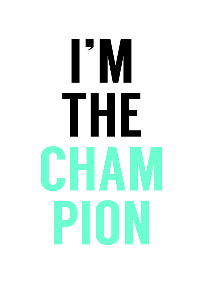 Minimalistisches, inspirierendes Typografie-Design