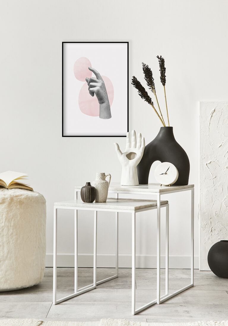 Minimalistische abstrakte Handskulptur