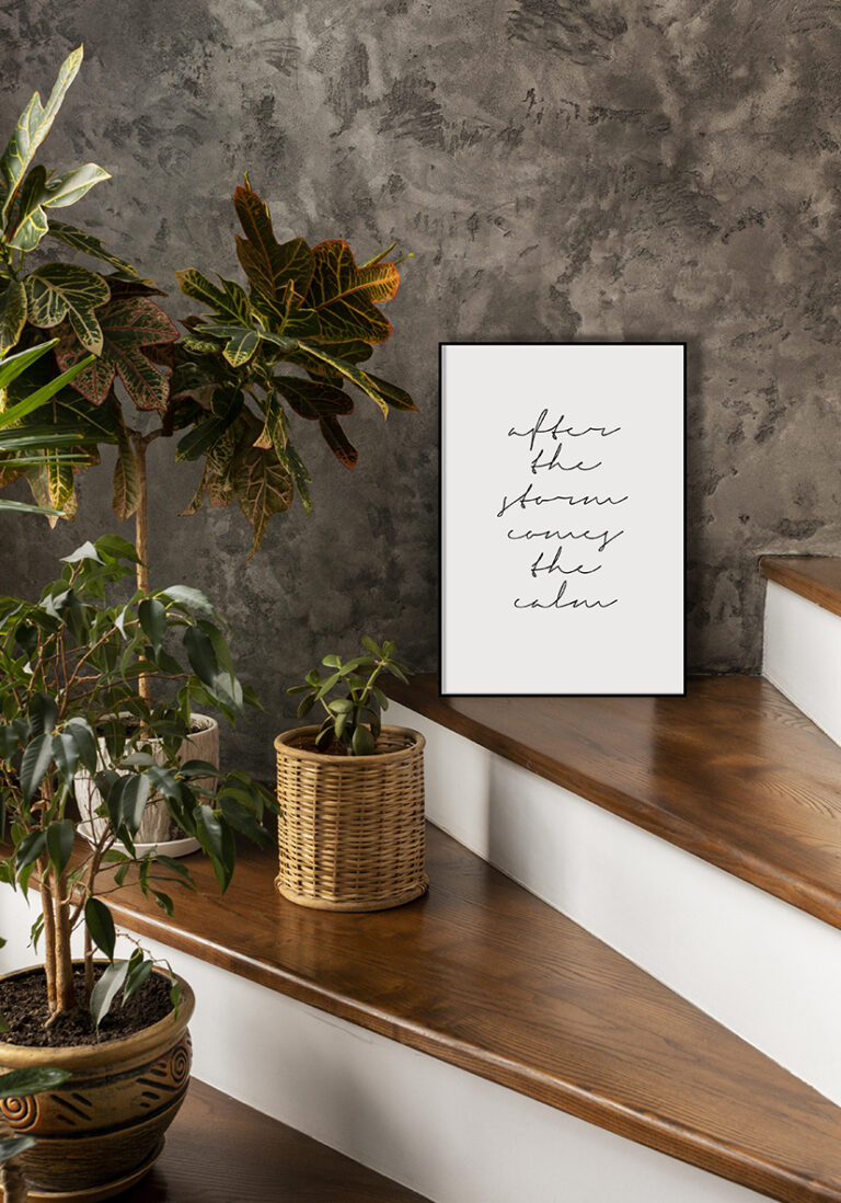 Minimalistischer handgeschriebener Motivationsspruch