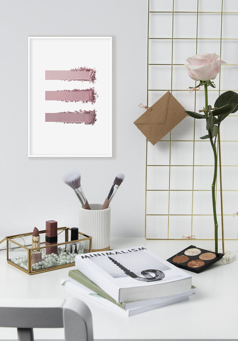 Minimalistische Make-up-Struktur
