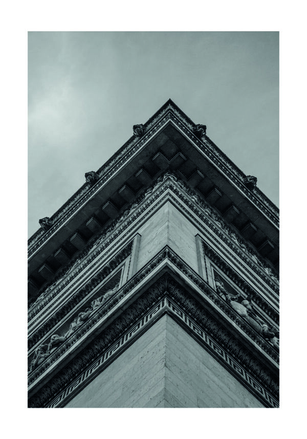 Architekturperspektive in Schwarz-Weiß