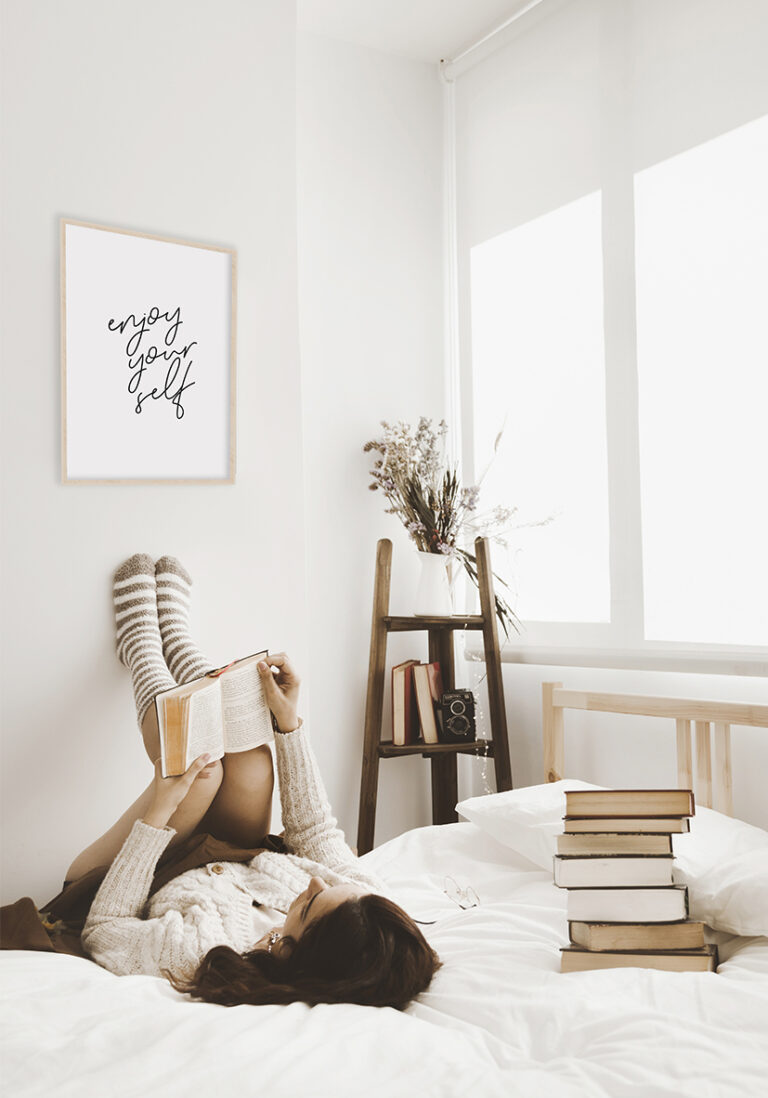 Inspirierende Typografie in minimalistischer Handschrift