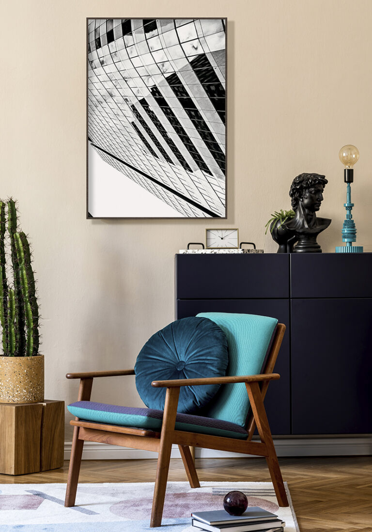 Moderne abstrakte Architekturspiegelung