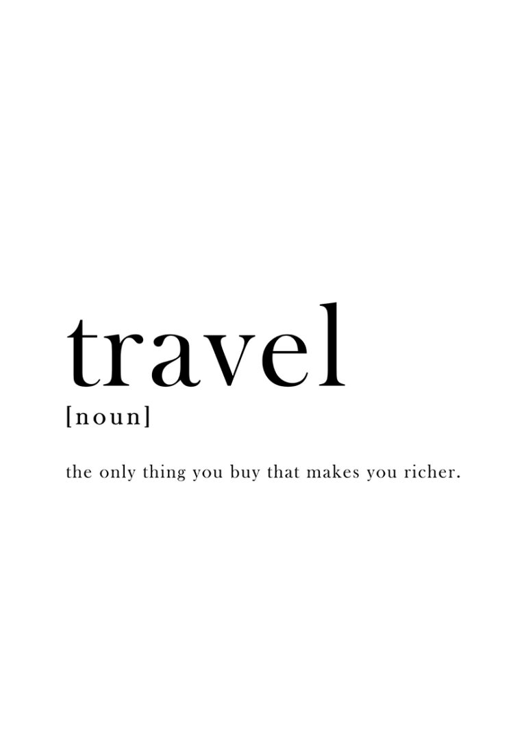 Minimalistische Typografie für inspirierende Reisen