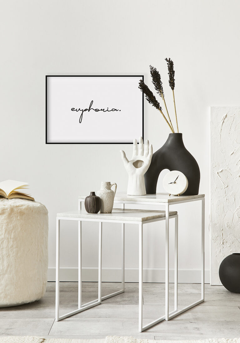 Minimalistische handgeschriebene Typografie