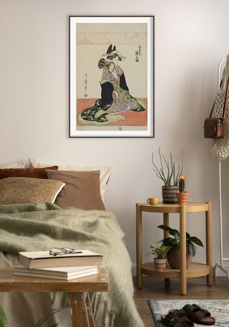 Illustration einer traditionellen Japanerin