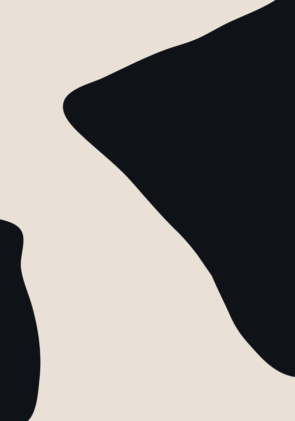 Minimalistisches abstraktes Motiv in Schwarz und Beige