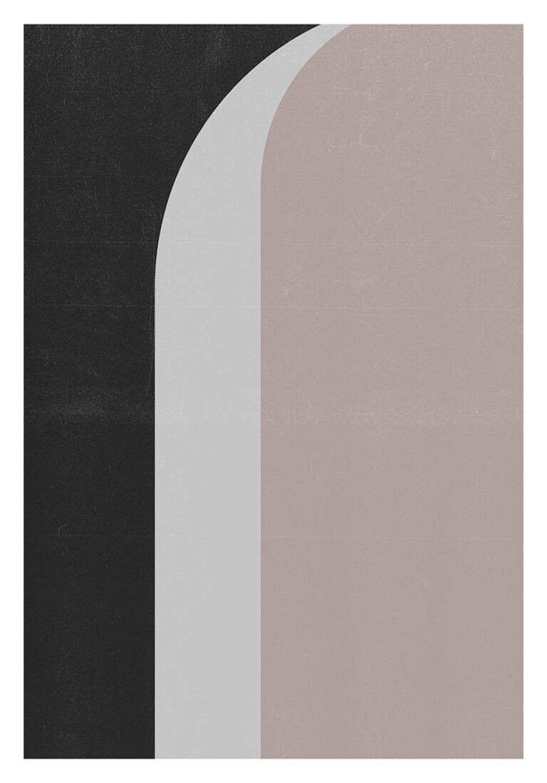 Minimalistisches geometrisches Motiv in neutralen Tönen