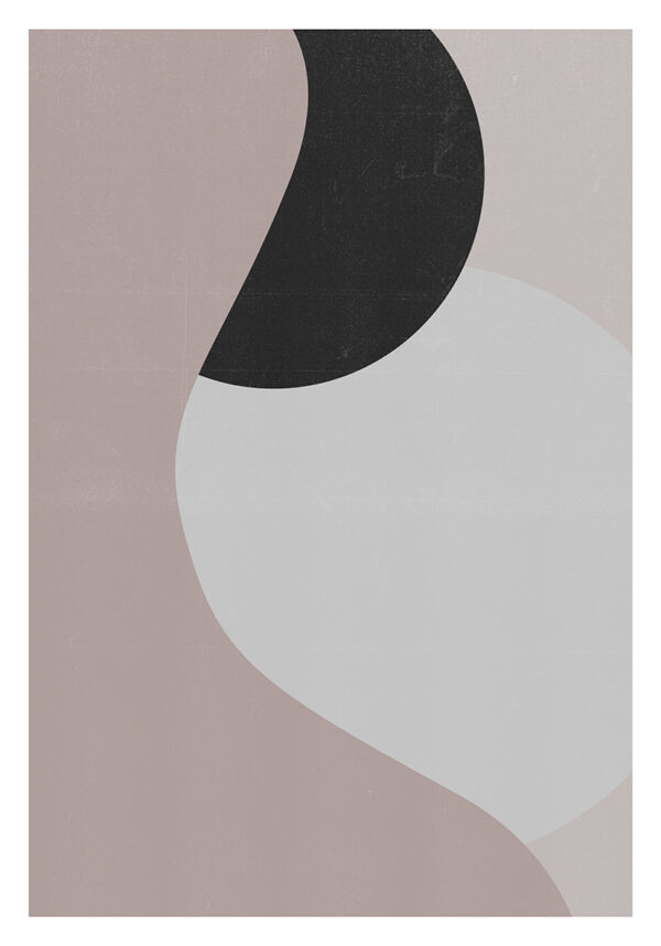 Minimalistische abstrakte Kunst in sanften Farben