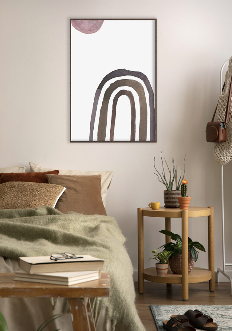 Minimalistisches Motiv in warmen Tönen