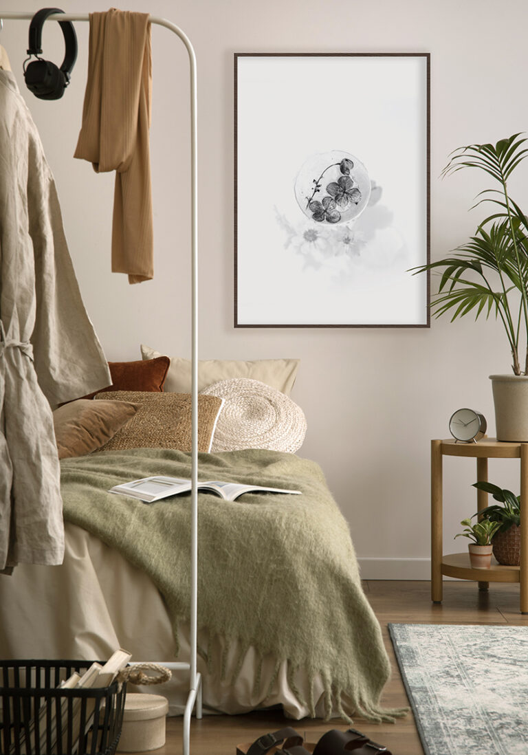 Minimalistische botanische Komposition