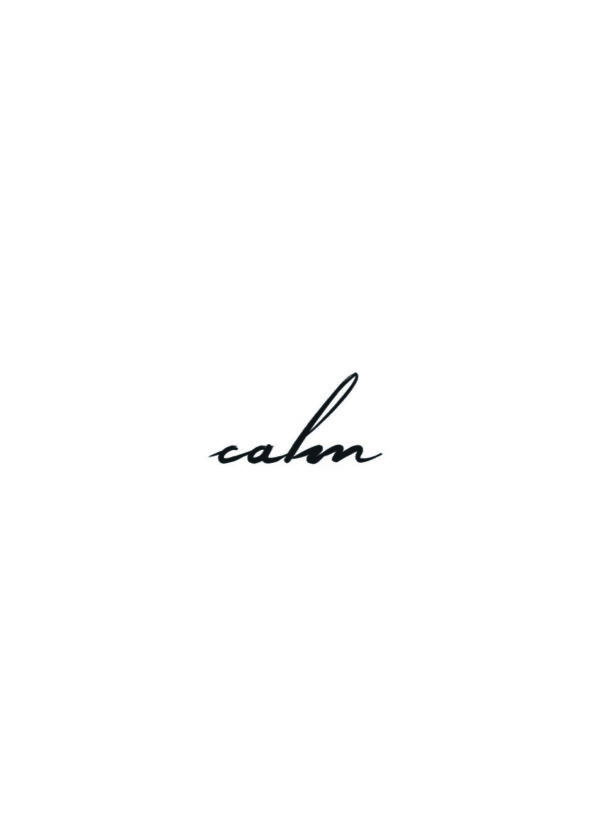 Minimalistische Typografie in Schreibschrift