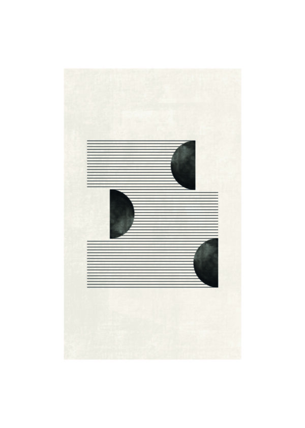 Monochrome Komposition minimalistischer abstrakter Kunst