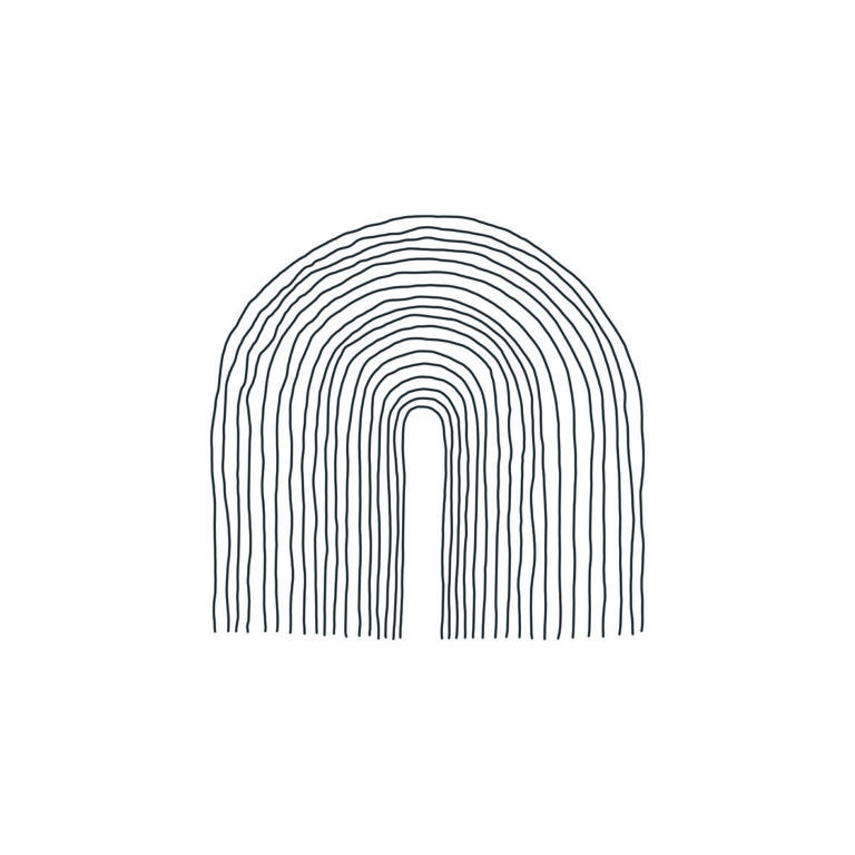 Minimalistische monochrome Zeichnung