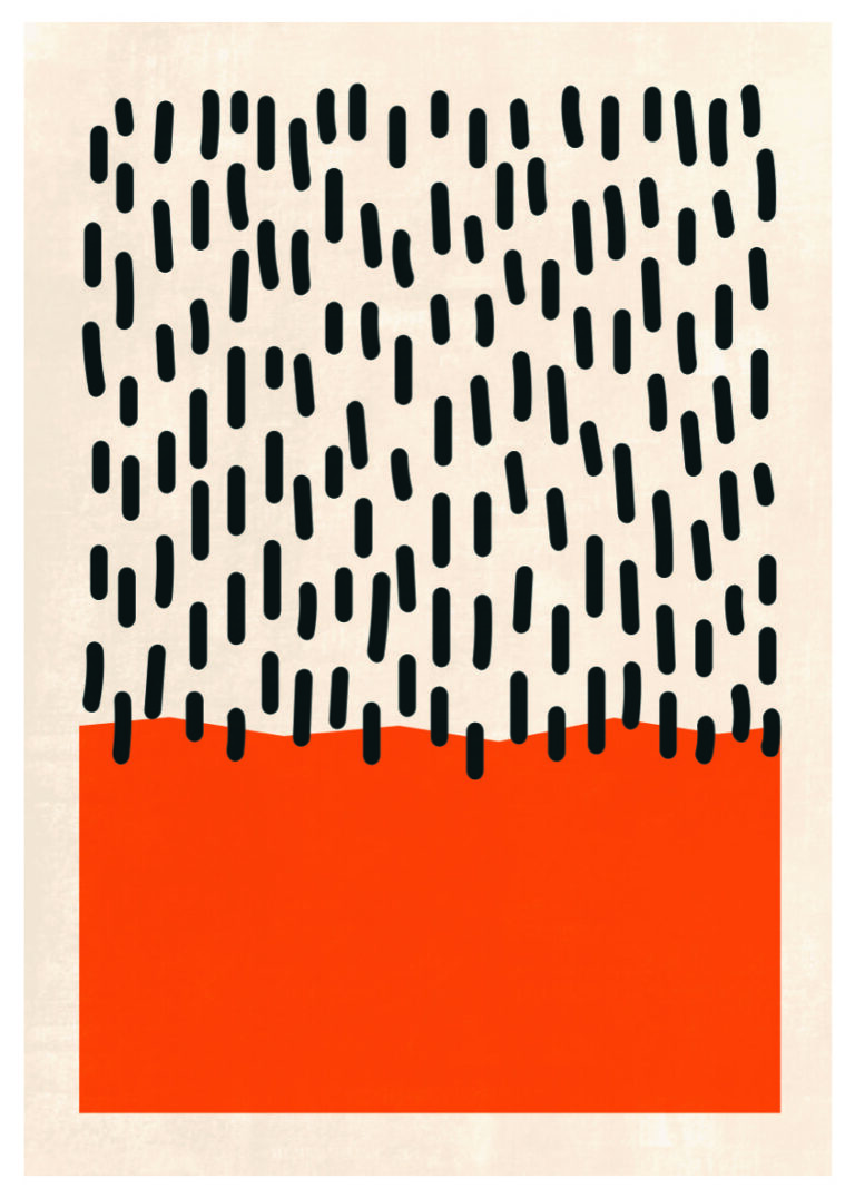 Minimalistisches abstraktes Kunstwerk