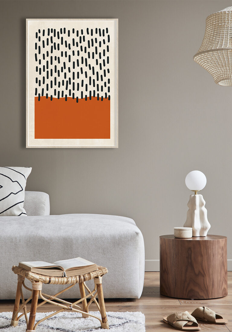 Minimalistisches abstraktes Kunstwerk