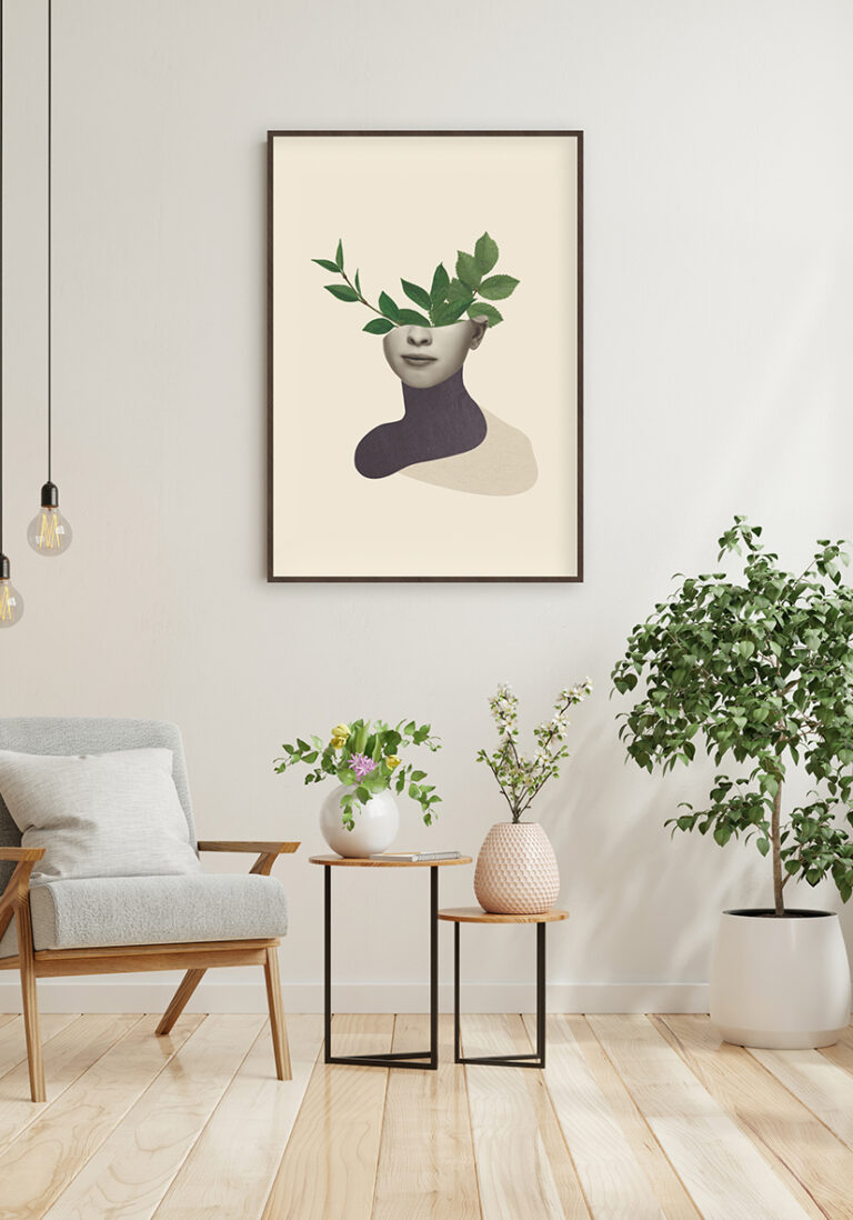 Surreale Kunst über Natur und Geist