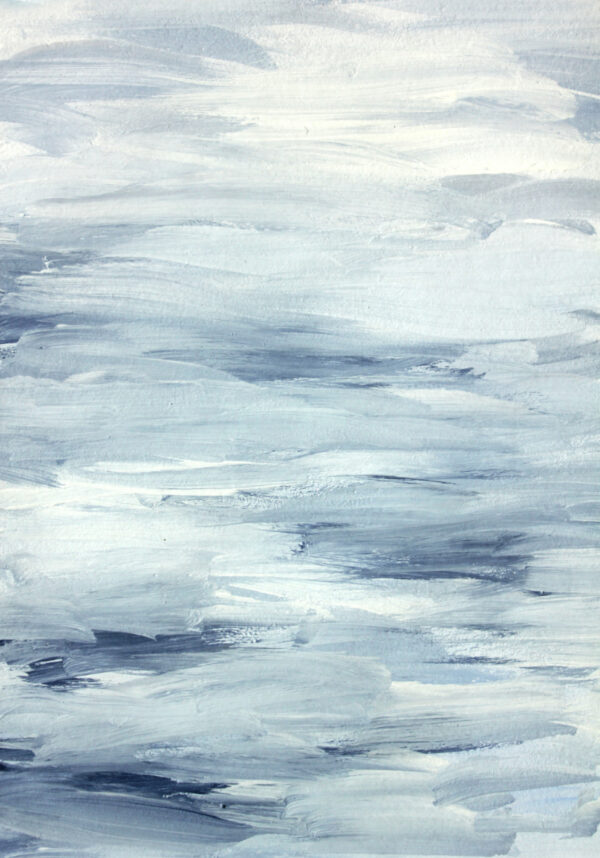 Abstraktes Aquarell in Blau