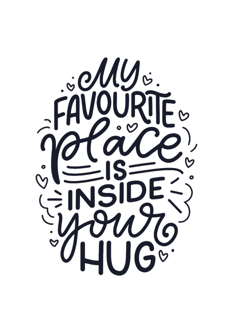 Romantische handgeschriebene Typografie Love