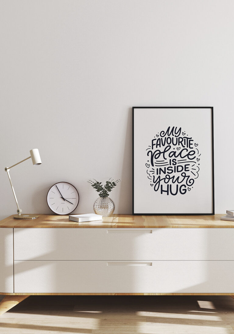 Romantische handgeschriebene Typografie Love