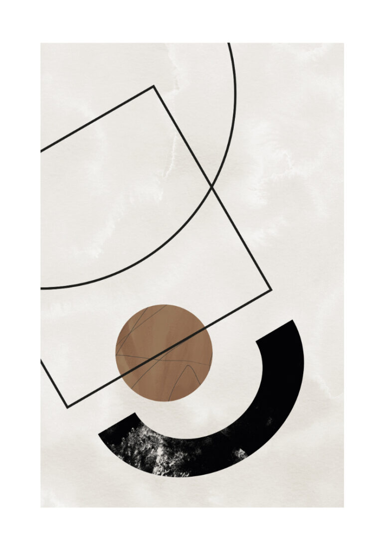 Minimalistischer geometrischer Kunstdruck