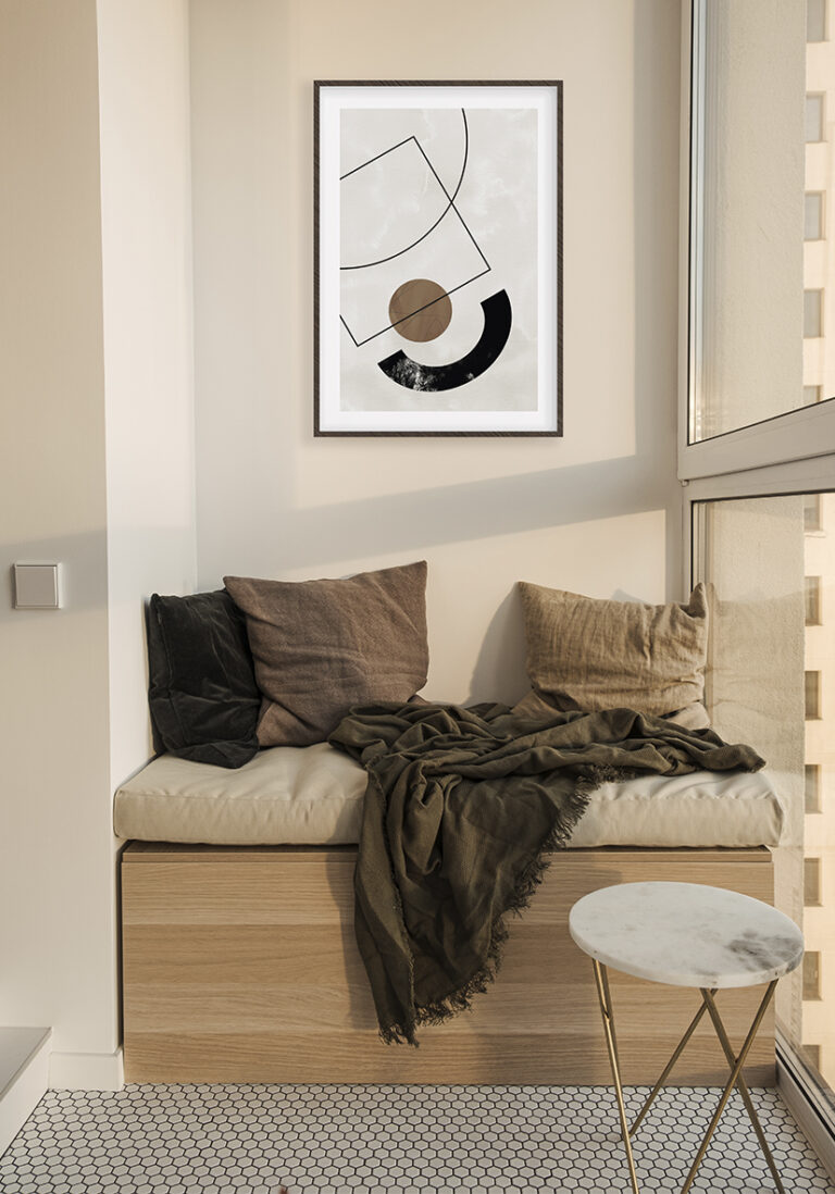 Minimalistischer geometrischer Kunstdruck