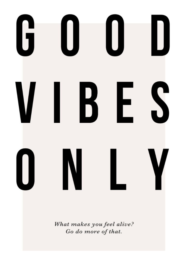 Minimalistische Kunst mit Motivationszitat