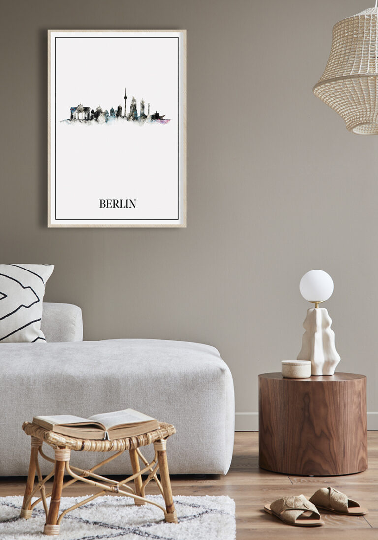 Modernes Aquarell der Stadt Berlin