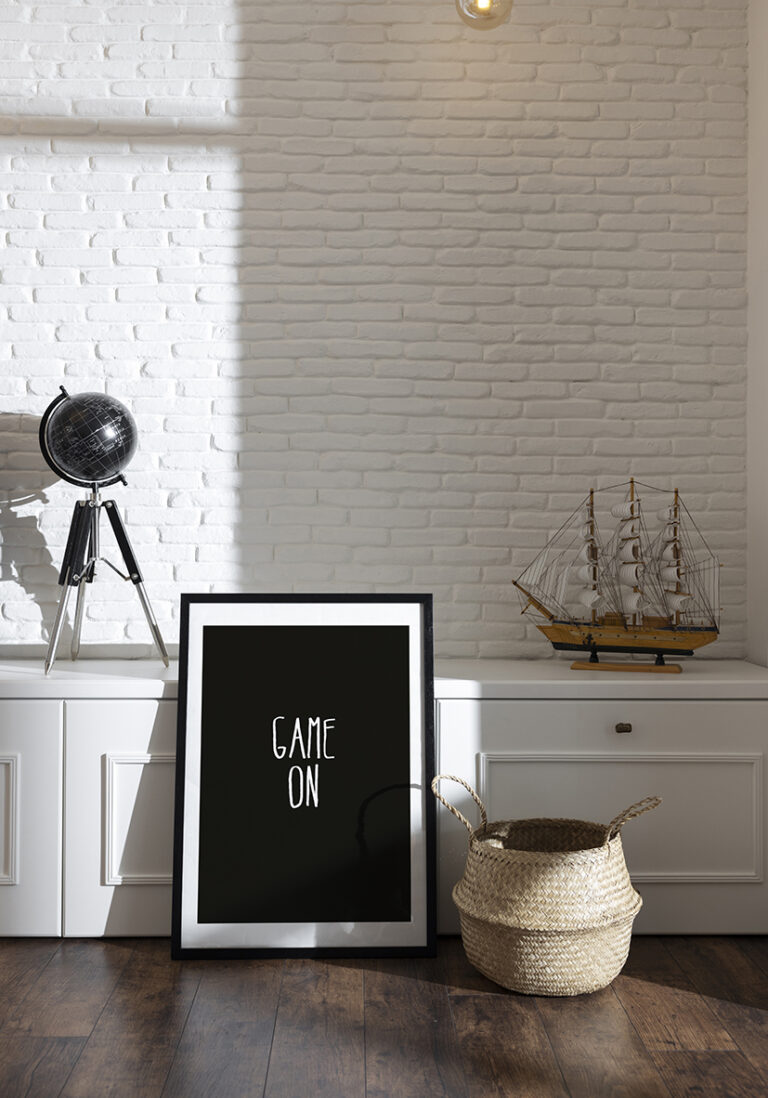 Inspirierende minimalistische Motivationstypografie