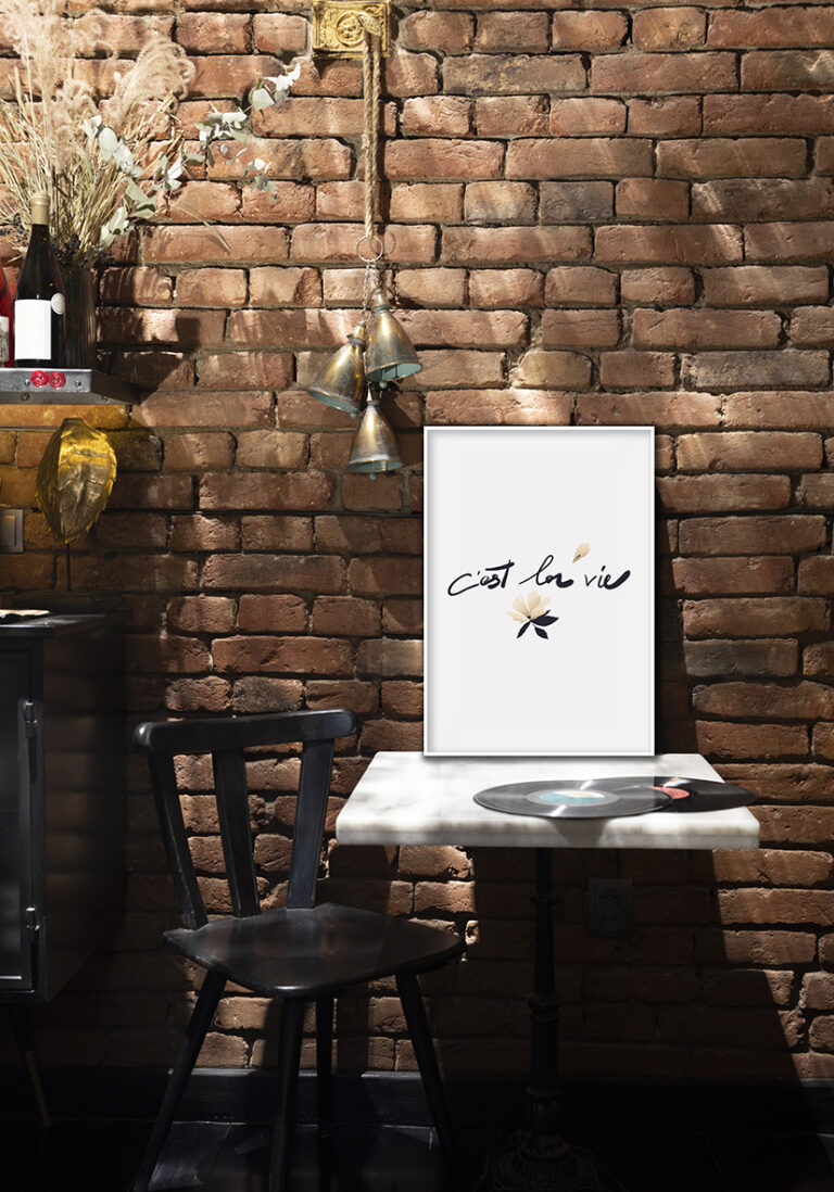 Minimalistisches Design „Cest La Vie“