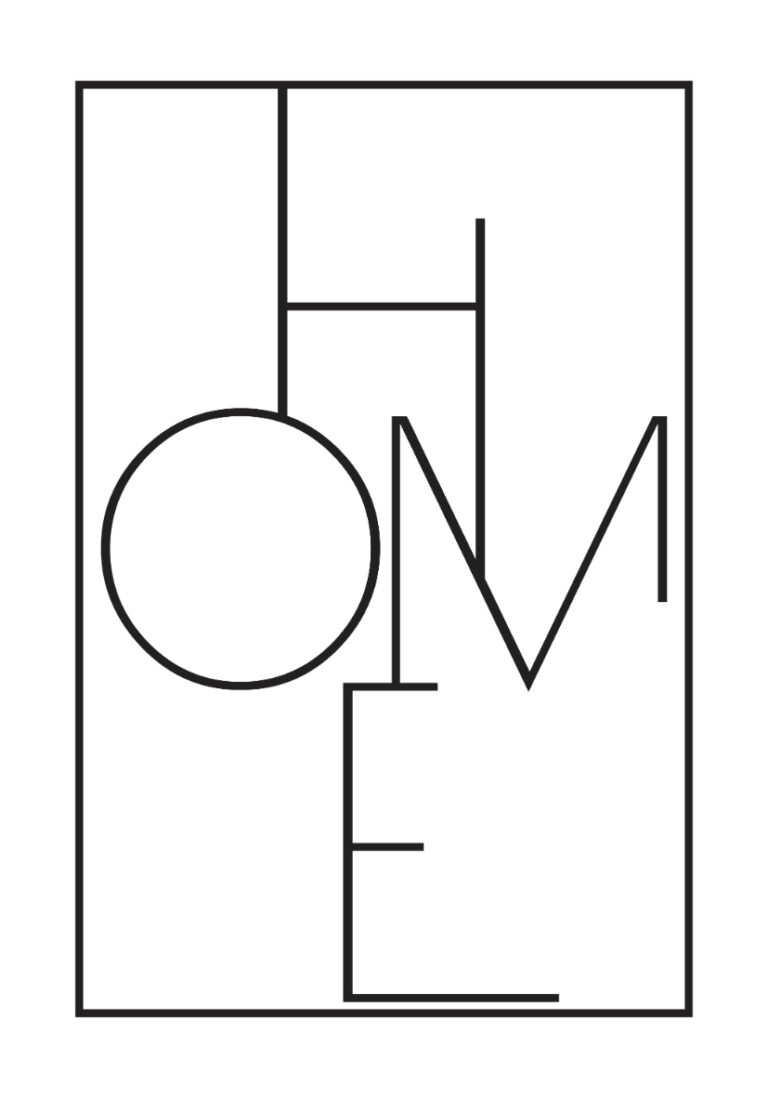 Minimalistischer typografischer Kunstdruck fürs Zuhause