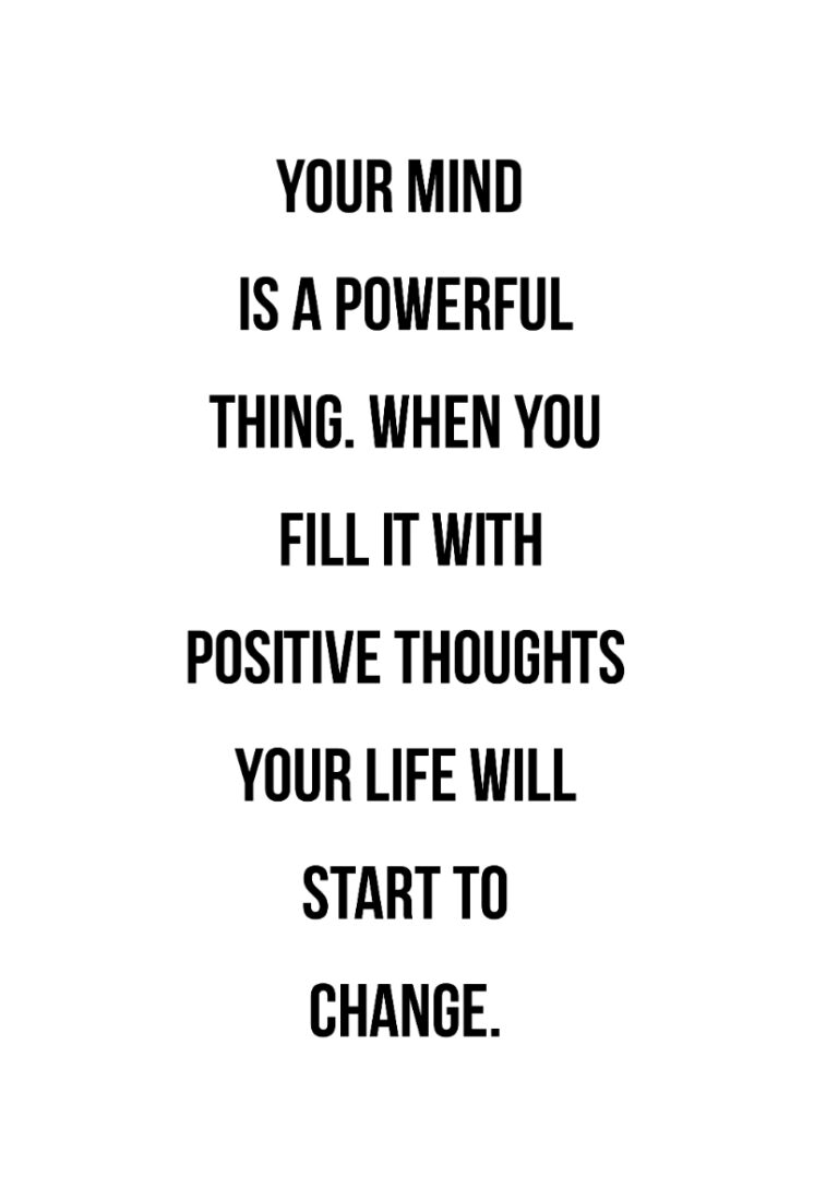 Inspirierendes Zitat über positives Denken