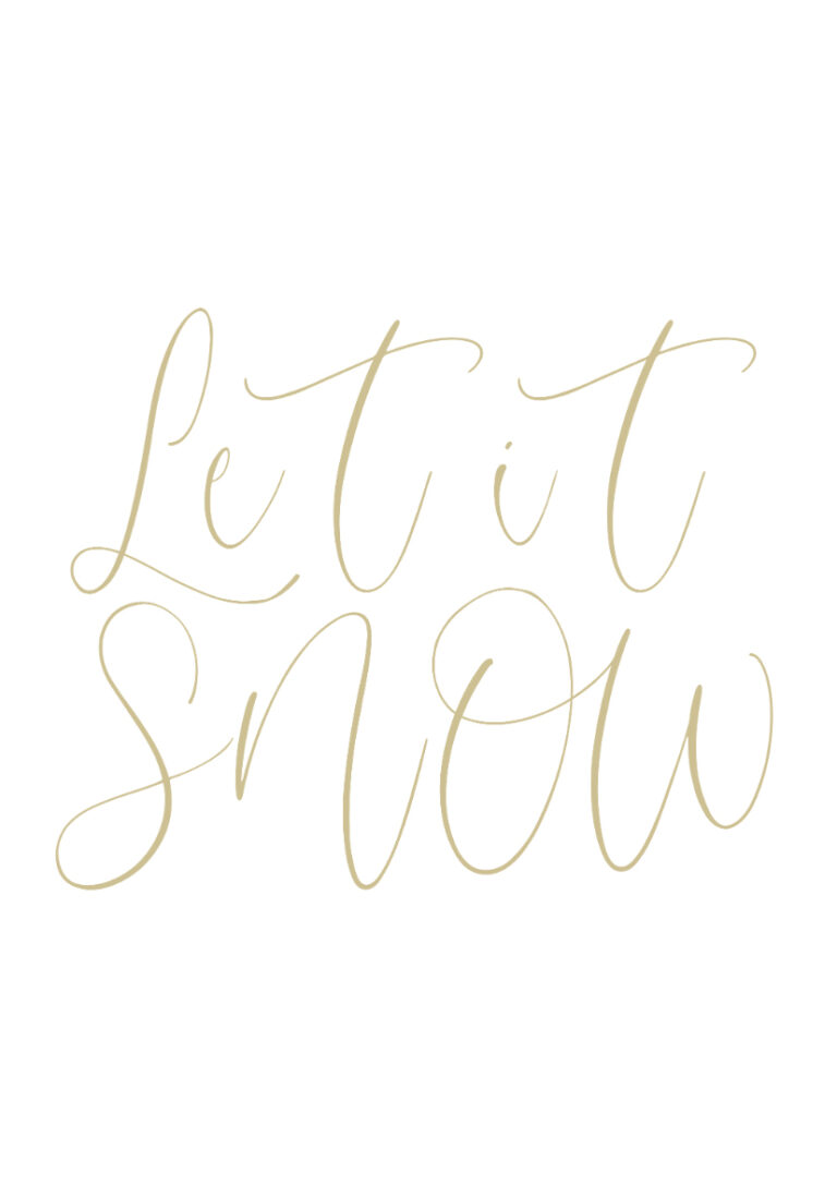 Festliche Typografie mit elegantem goldenem Text