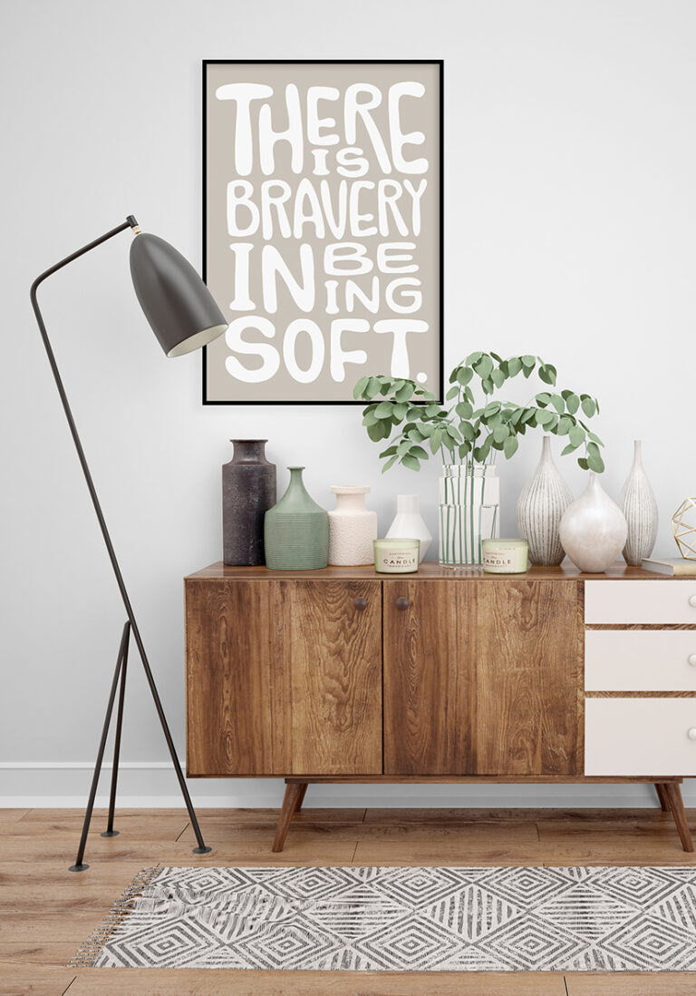 Motivierendes, inspirierendes Poster mit Text