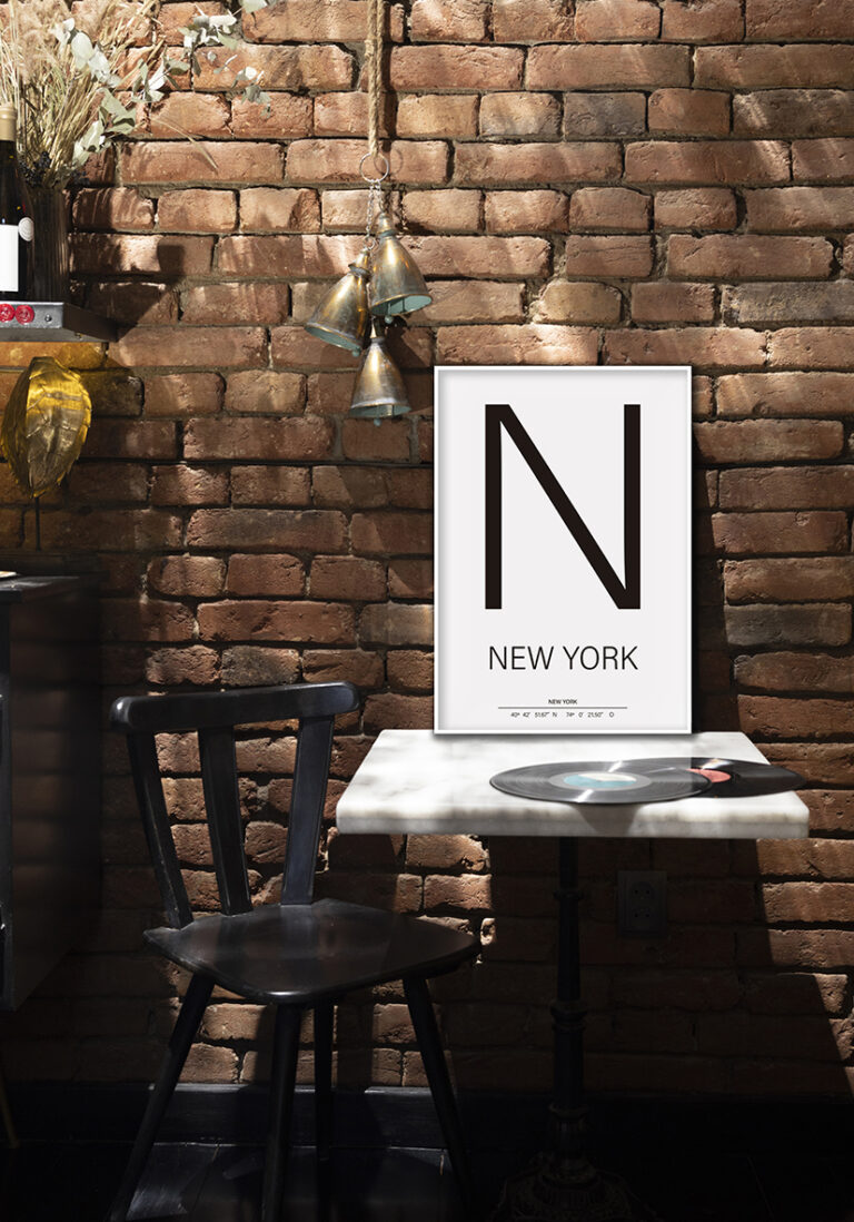 Modernes Poster mit New-York-Typografie