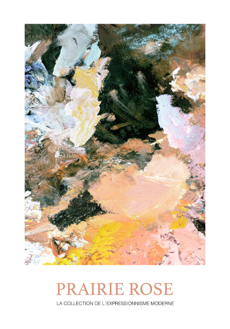 Expressionistisches Werk mit abstrakten Texturen