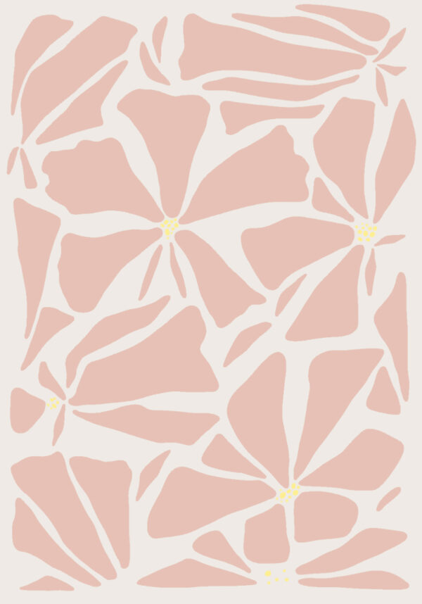 Abstraktes Blumenmuster in künstlerischem Design